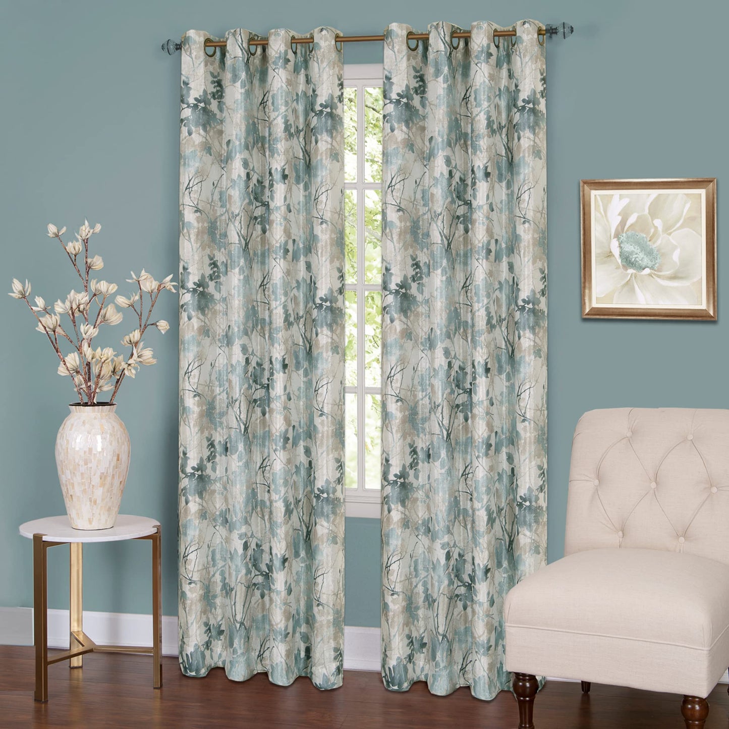 solar panels | CasaFoyer Tranquil Lined Grommet Panel | Blackout Window Curtain | 50x84 | Mist | Machine Washable | Taylor Collection | Sold Separately | casafoyer.myshopify.com