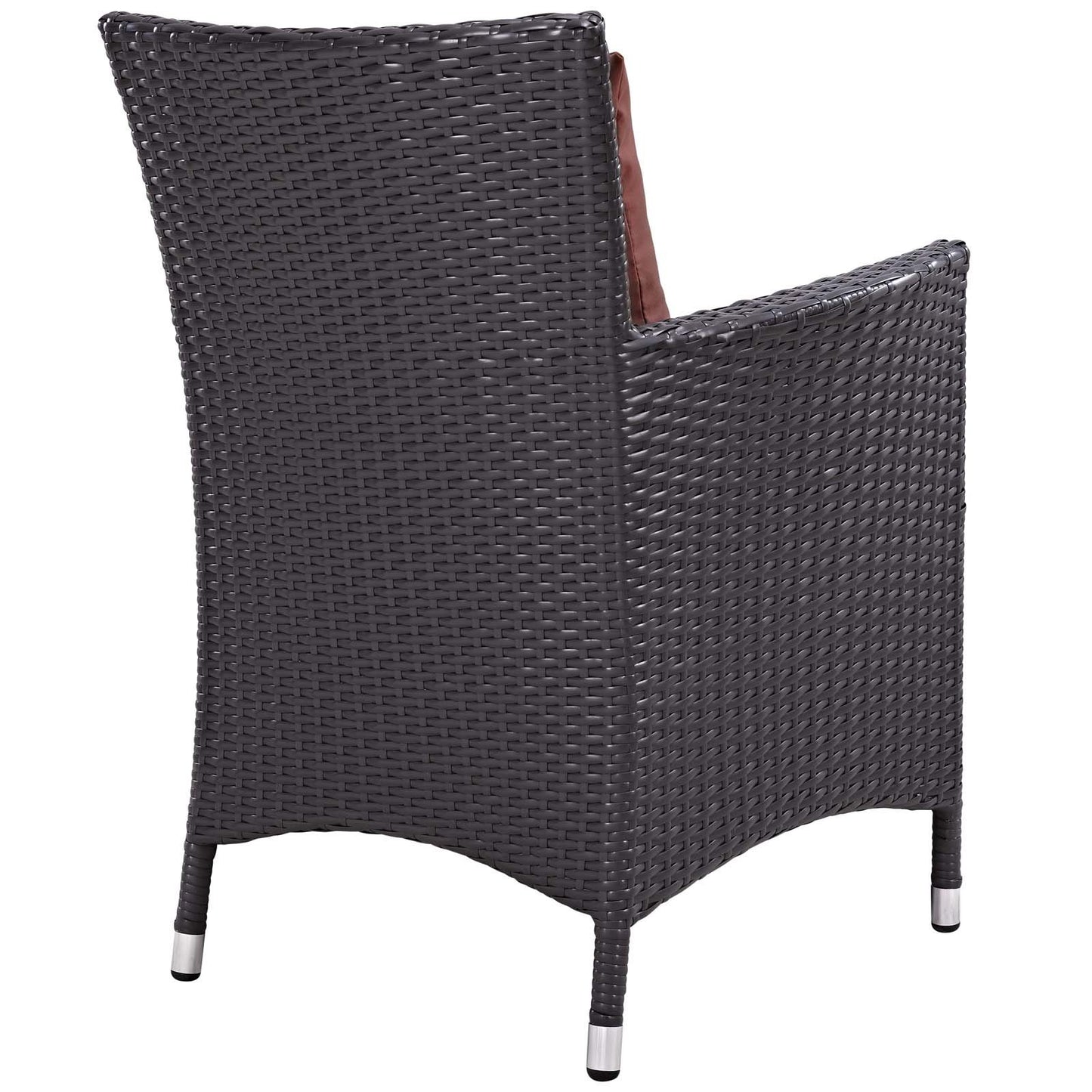 Patio Furniture Sets | Convene Outdoor Sectional Dining Armchair | Weather-Resistant Cushions | Synthetic Rattan Weave | Aluminum Frame | Patio, Backyard, Poolside | casafoyer.myshopify.com