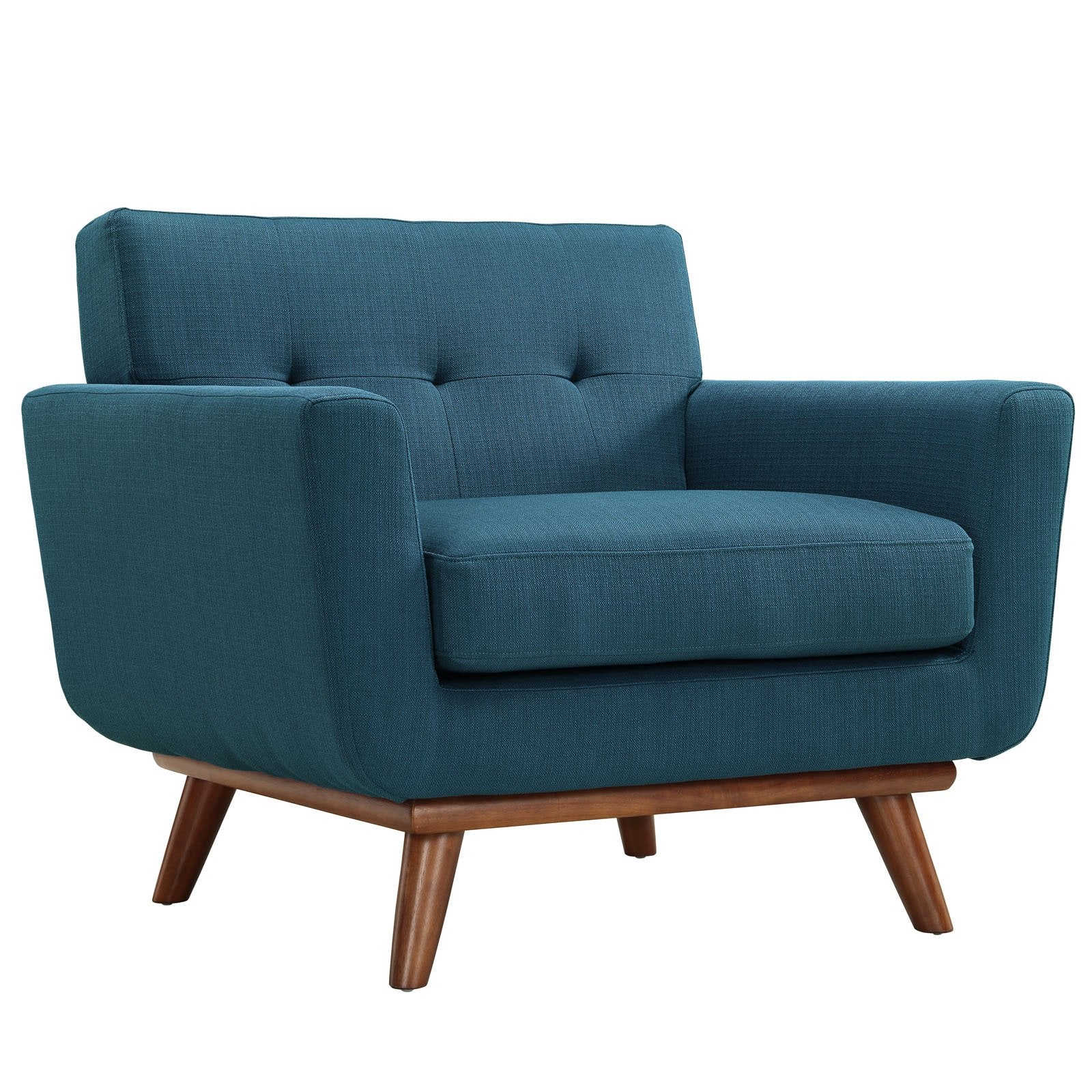 Sofa & chair Sets | Engage Sofa & Armchair Set | Luxurious Lounging Experience | Curved Design | Dual Cushions | Tufted Buttons | Cherry Rubberwood Legs | Includes 1 Armchair & 1 Sofa | casafoyer.myshopify.com
