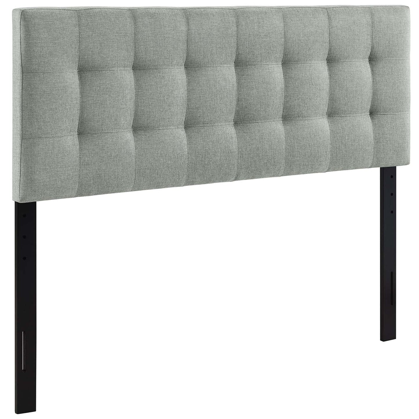 headboards | CasaFoyer  Lily King Upholstered Linen Fabric Tufted Headboard | Elegant Design | Durable Construction | Gray | casafoyer.myshopify.com