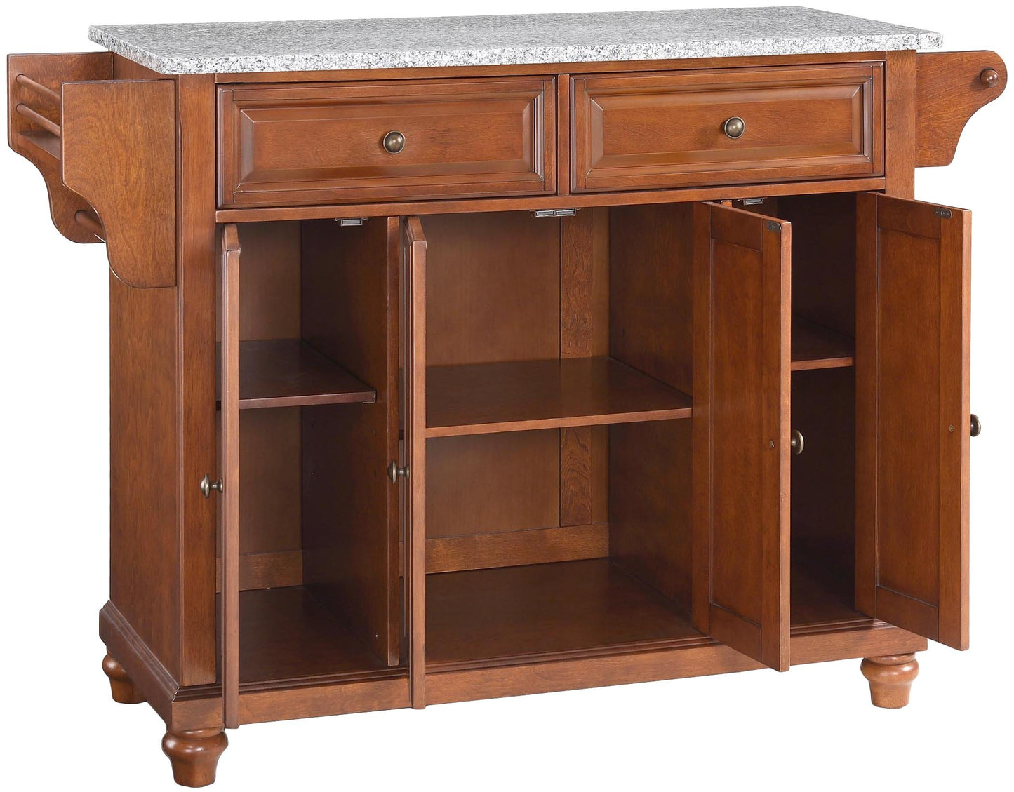 Kitchen Storage | Solid Hardwood Kitchen Island | Elegant Raised Panel Doors | Ample Storage | Classic Cherry Finish | casafoyer.myshopify.com