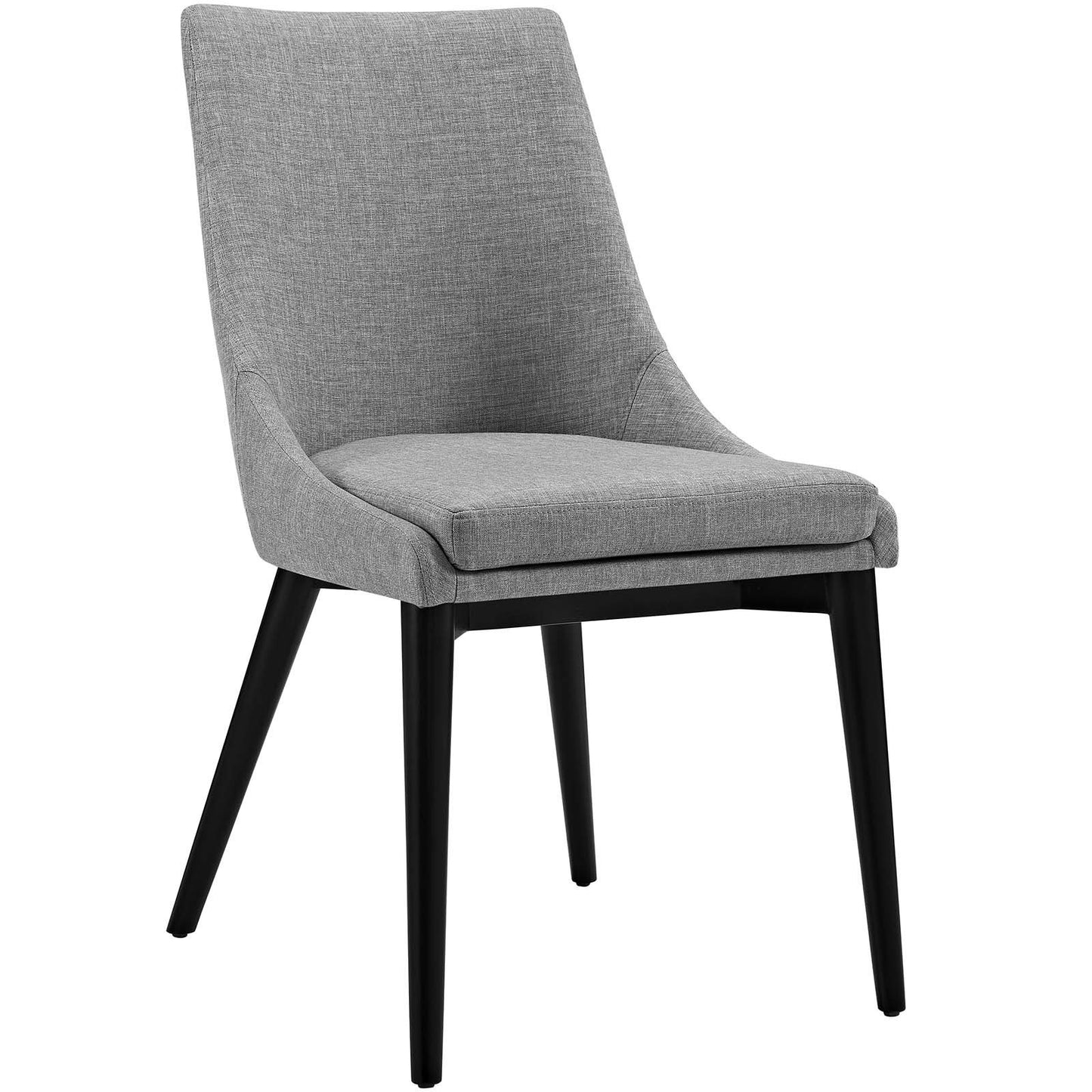 home office desk chairs | CasaFoyer Viscount Side Chair Set of 2 | Elegant Design | Padded Seat | Polyester Fabric | Black Legs | Ideal for Modern Spaces | casafoyer.myshopify.com