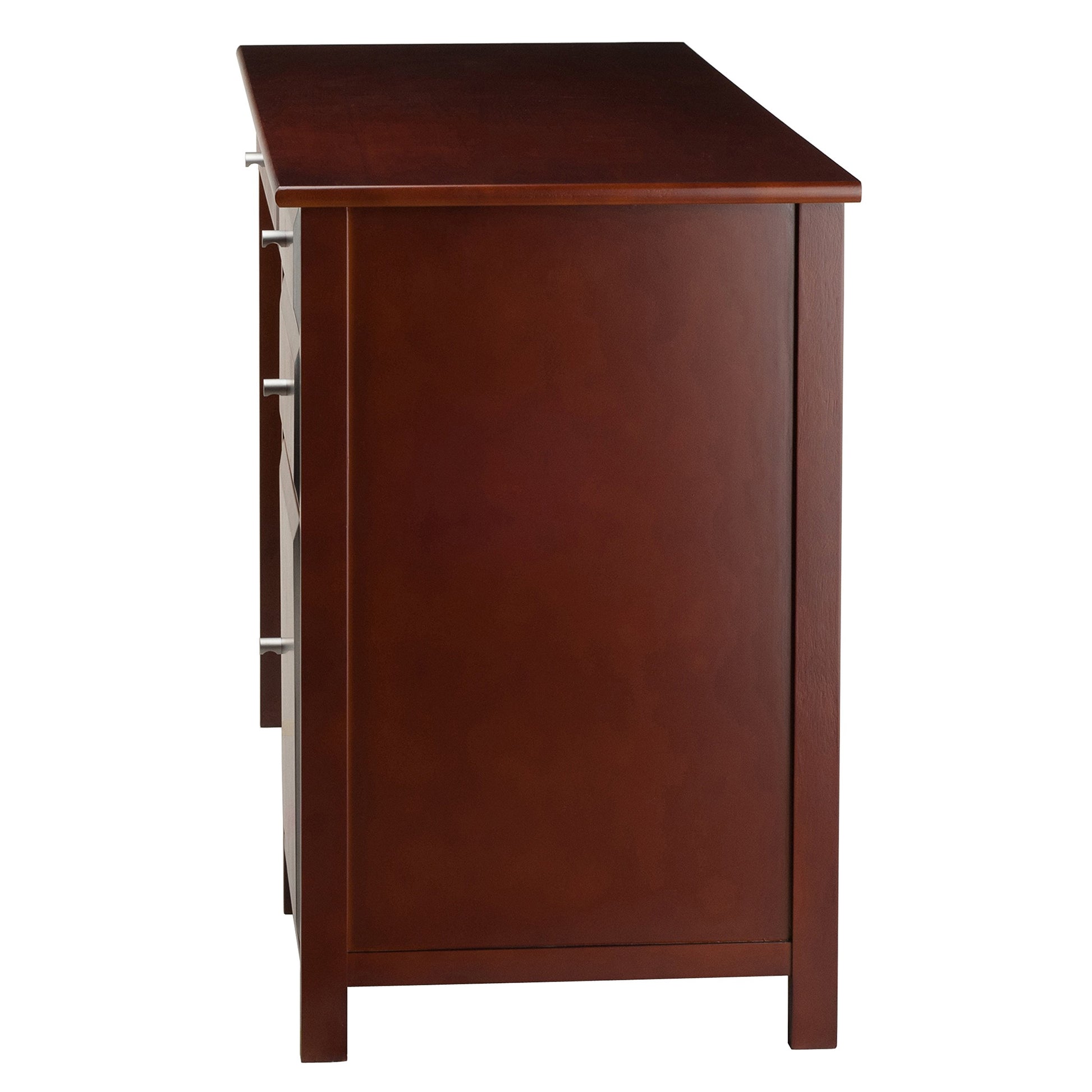 DESK | Ergode Delta Office Desk | Sleek & Modern Design | Walnut Finish | Drawers & Cabinet for Organization | Composite Wood | Easy Assembly | 30.7H x 47.2W x 20.2D | casafoyer.myshopify.com