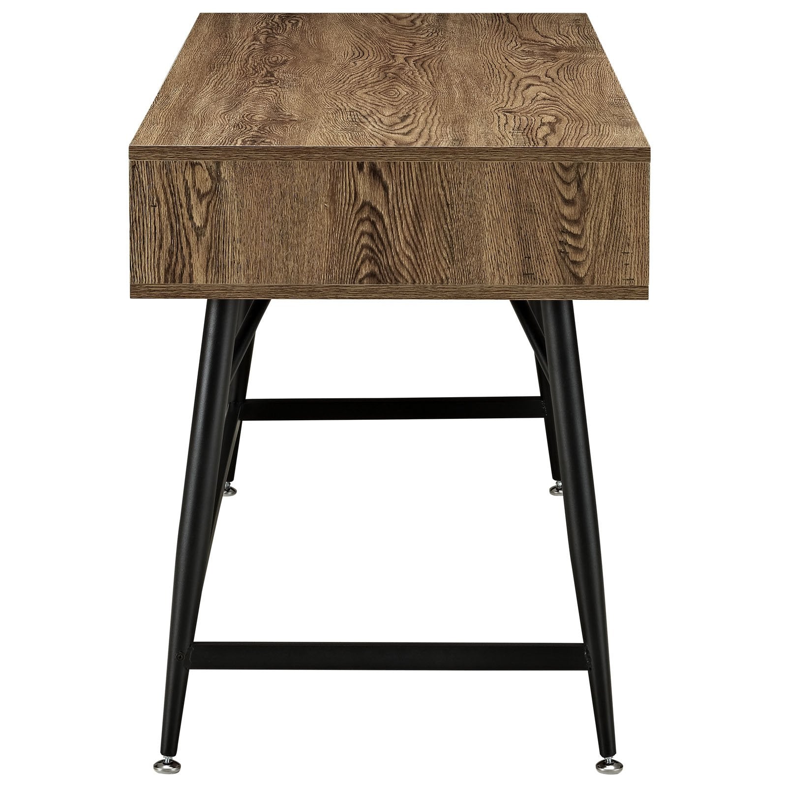 home office desks | Surplus Reclaimed Wood Desk | Drawers | Steel Legs | Industrial Style | Rustic Elegance | casafoyer.myshopify.com