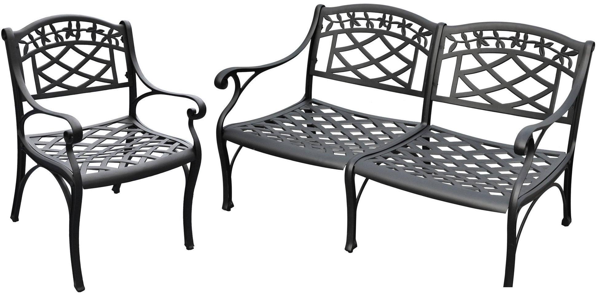 Patio Furniture Sets | Outdoor Furniture Set | Solid-Cast Aluminum | Charcoal Black Finish | Ergonomic Seats | Create Your Tranquil Oasis | casafoyer.myshopify.com