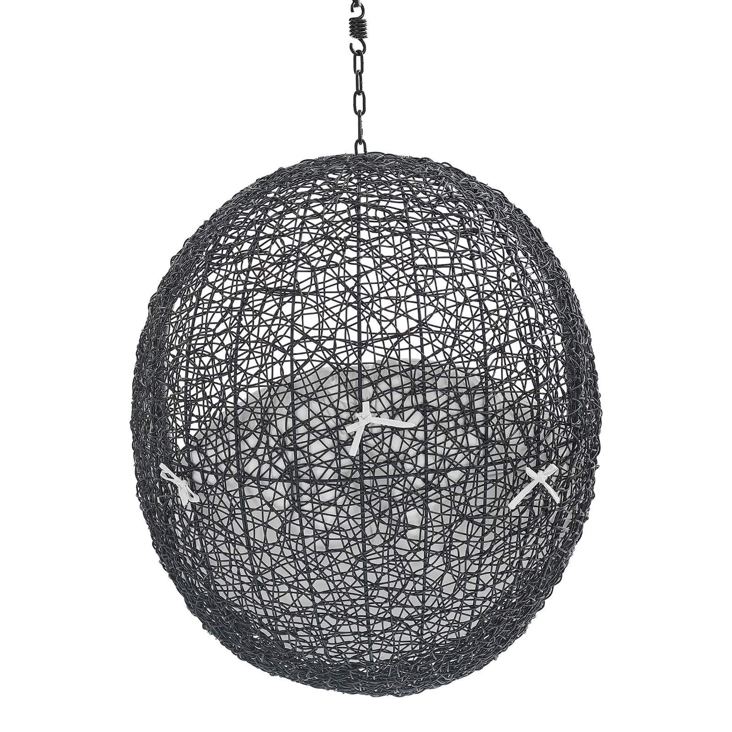 porch swings | Ergode Tranquil Island Escape Swing Chair | Synthetic Rattan Weave | All-Weather Cushion | Powder-Coated Steel Frame | Adjustable Chain | Weather & UV Resistant | Indoor/Outdoor Use | casafoyer.myshopify.com