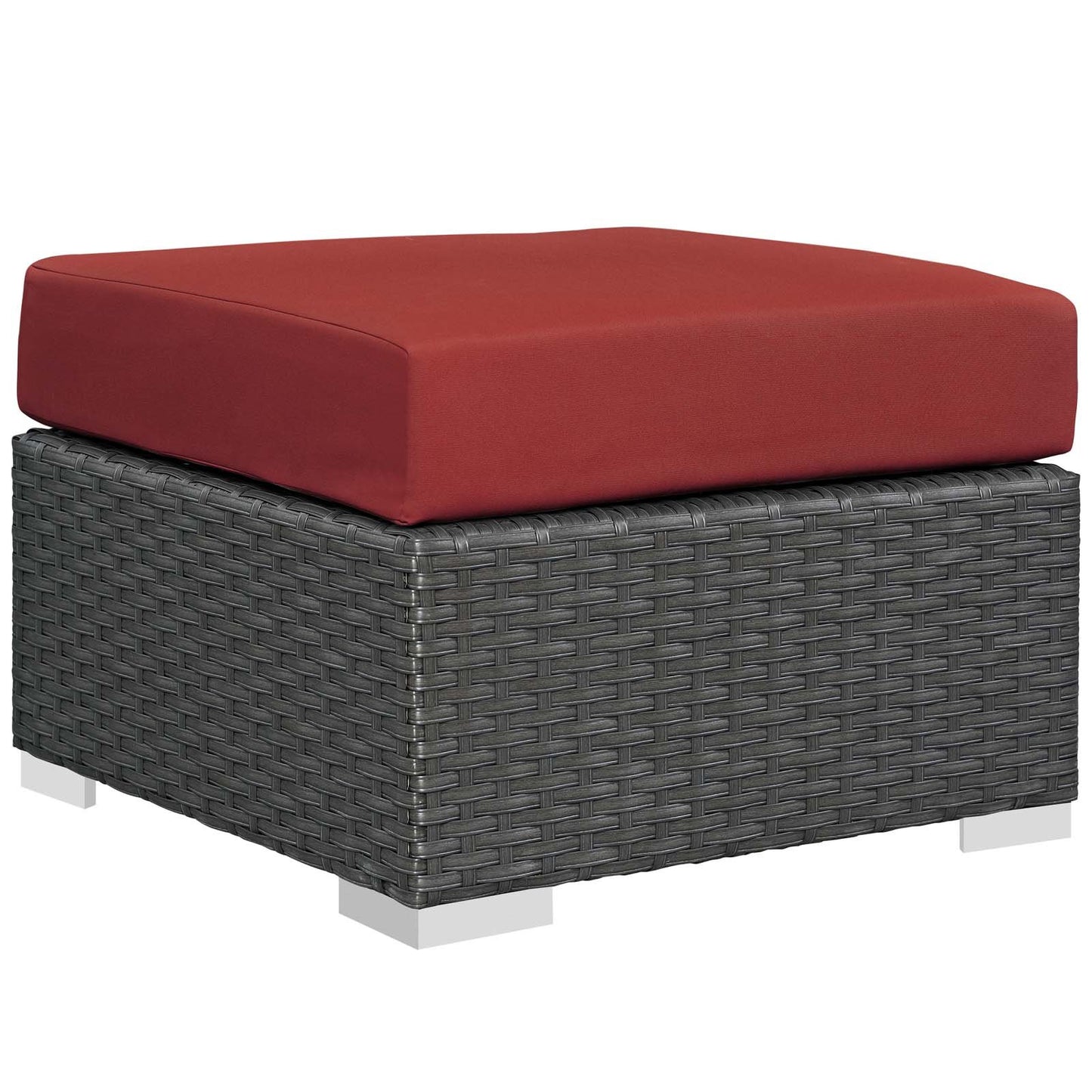 ottomans | Sojourn Outdoor Patio Ottoman | Sturdy & Versatile Seating | Sunbrella Fabric Cushions | UV Protection | casafoyer.myshopify.com
