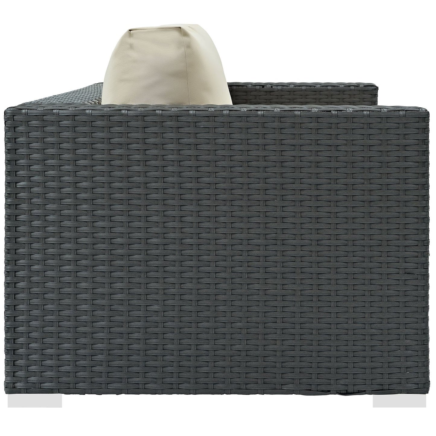 Patio Furniture Sets | Sojourn Outdoor Patio Loveseat | Sunbrella Cushions | Synthetic Rattan | UV Protection | Aluminum Frame | Ideal for Patio, Backyard, Poolside | casafoyer.myshopify.com
