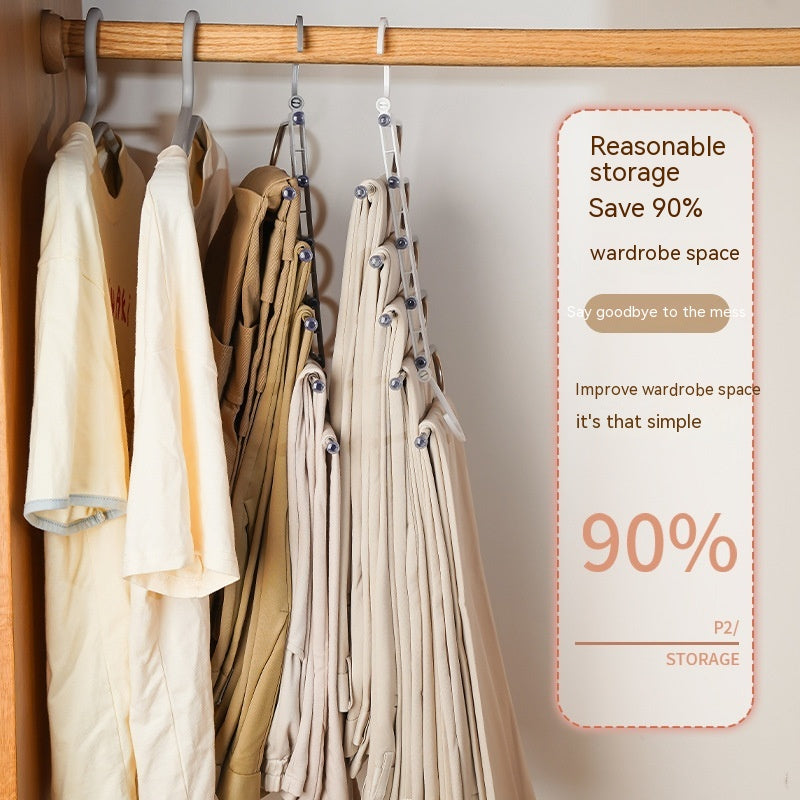 Hangers | CasaFoyer Folding Pant Rack Multifunctional Multi-Layer Hanger Storage Fantastic | casafoyer.myshopify.com