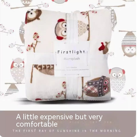 Throw Blanket | CasaFoyer Office Nap Blanket Coral Flannel | casafoyer.myshopify.com