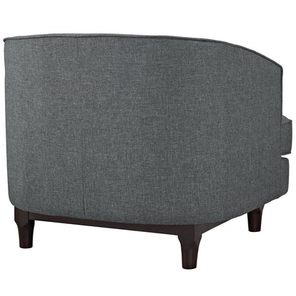 home office desk chairs | CasaFoyer Coast Armchair | Mid-Century Charm | Walnut Legs | Polyester Upholstery | Comfortable Foam Cushioning | Easy to Clean | Ideal for Modern Living | casafoyer.myshopify.com