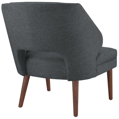 home office desk chairs | CasaFoyer Dock Armchair | Mid-Century Inspired | Plush Foam Padding | Polyester Upholstery | Dark Walnut Legs | Ideal for Contemporary & Eclectic Spaces | casafoyer.myshopify.com