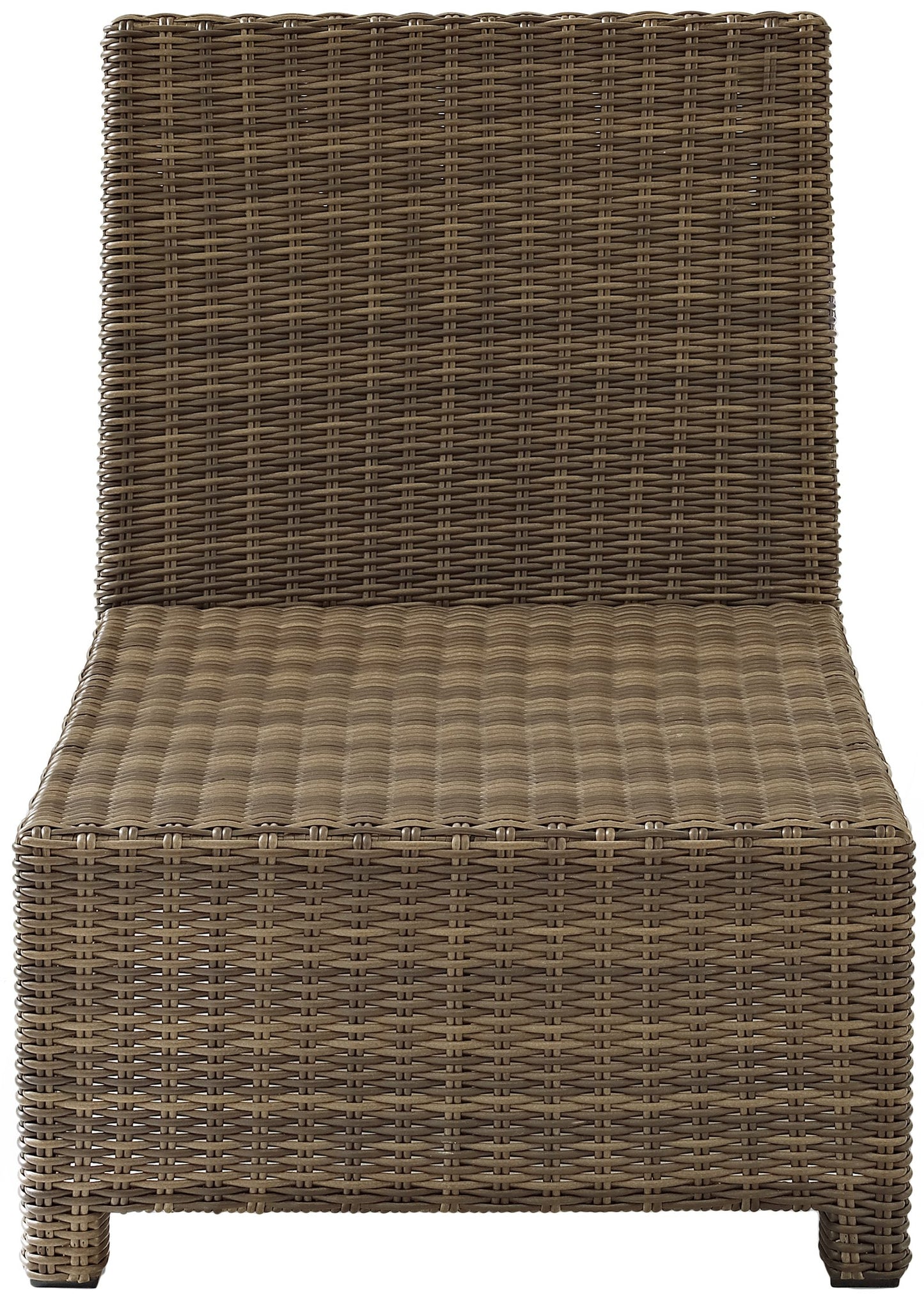 Chair | CasaFoyers Bradenton Collection | Outdoor Wicker Sectional Center Chair | All-Weather, UV/Fade Resistant | Sangria Cushions | casafoyer.myshopify.com