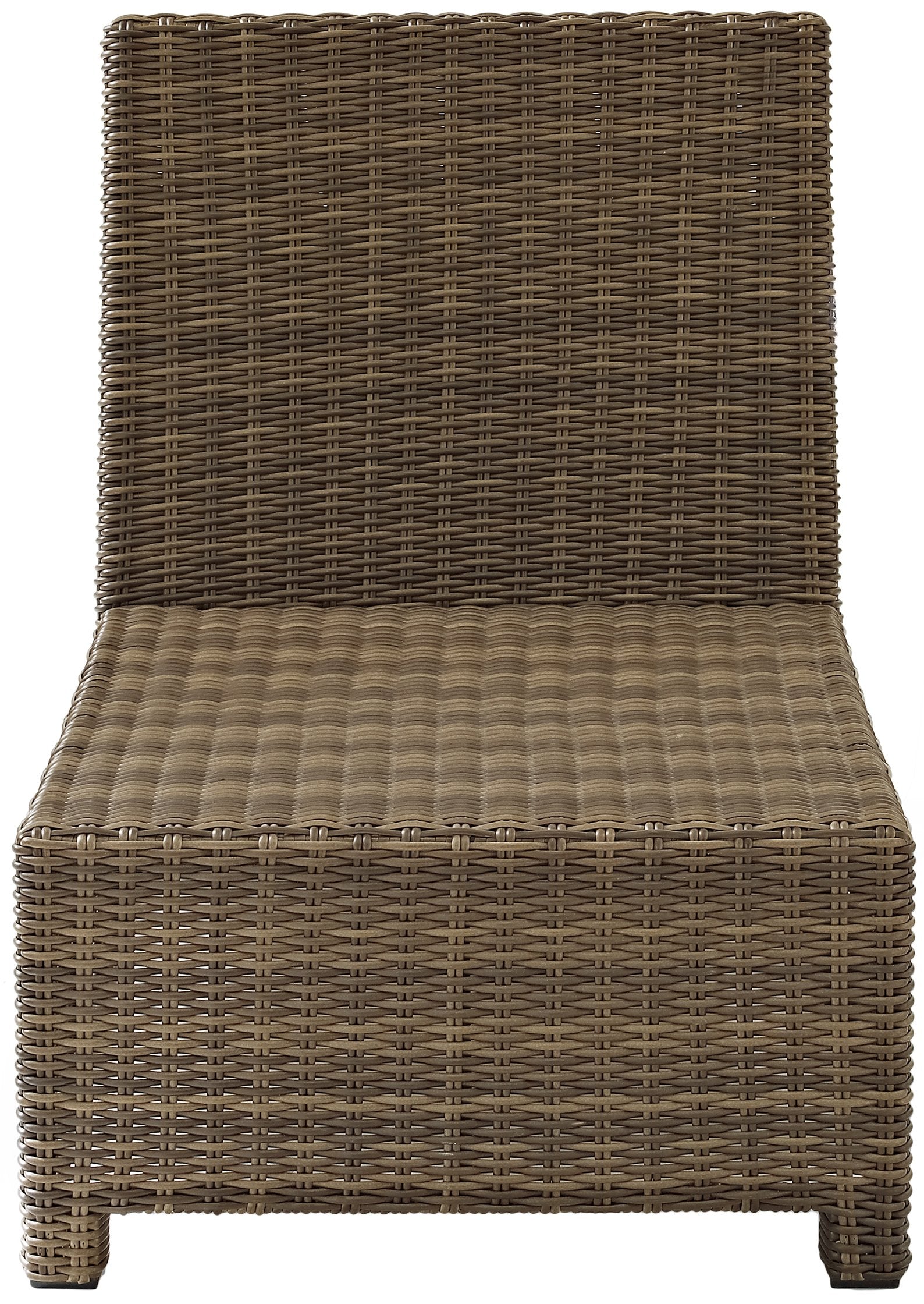 Chair | CasaFoyers Bradenton Collection | Outdoor Wicker Sectional Center Chair | All-Weather, UV/Fade Resistant | Sangria Cushions | casafoyer.myshopify.com