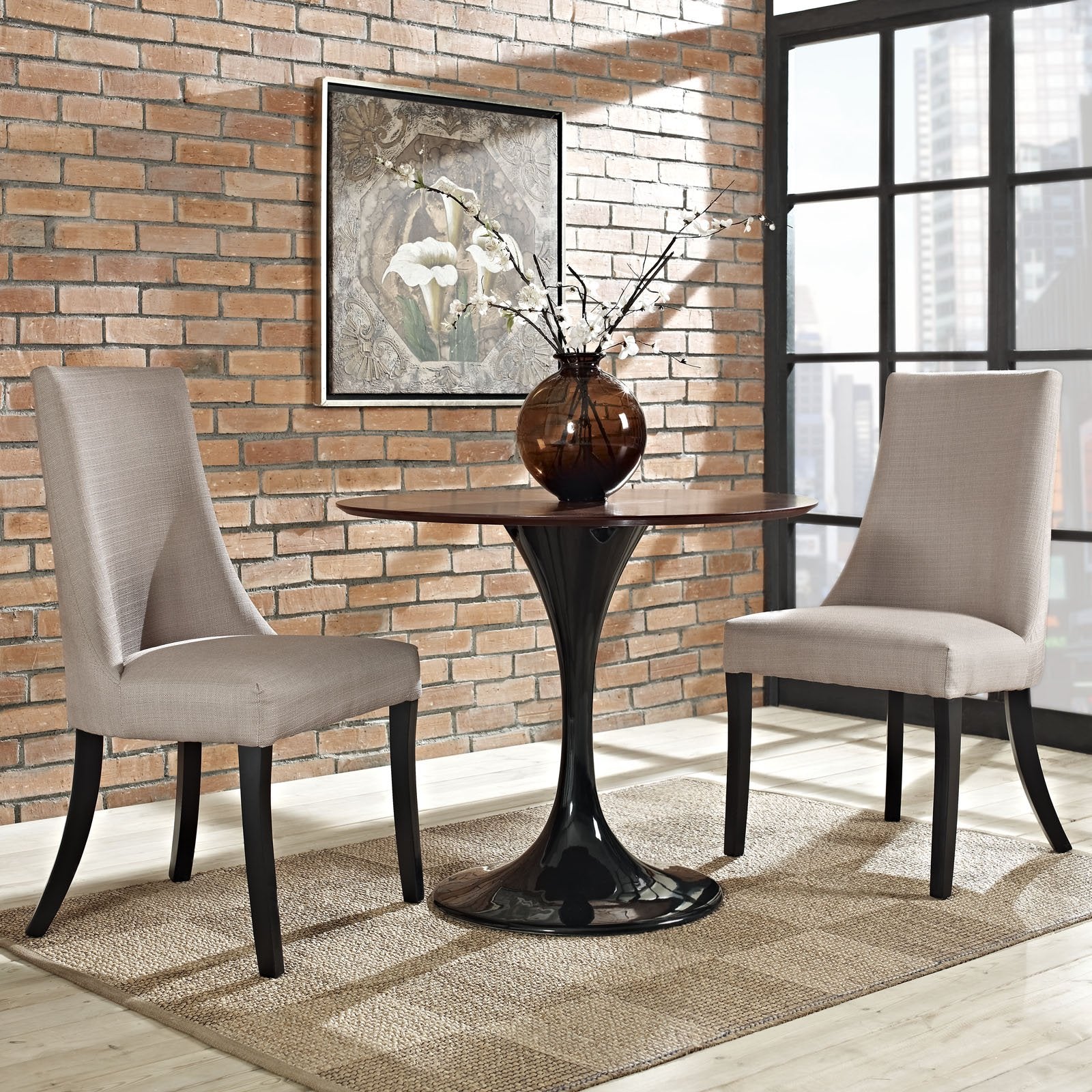 Sofa & chair Sets | Reverie Dining Chair Set of 2 | Timeless Charm | Elegant Design | Durable Parawood Legs | Plush Foam Padding | Beige | casafoyer.myshopify.com