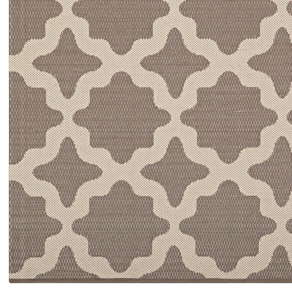 Carpet & Rugs | CasaFoyer Cerelia Moroccan Trellis 8x10 Indoor/Outdoor Area Rug | Durable, Soft, Fade-Resistant | Easy to Clean | Light & Dark Beige | casafoyer.myshopify.com