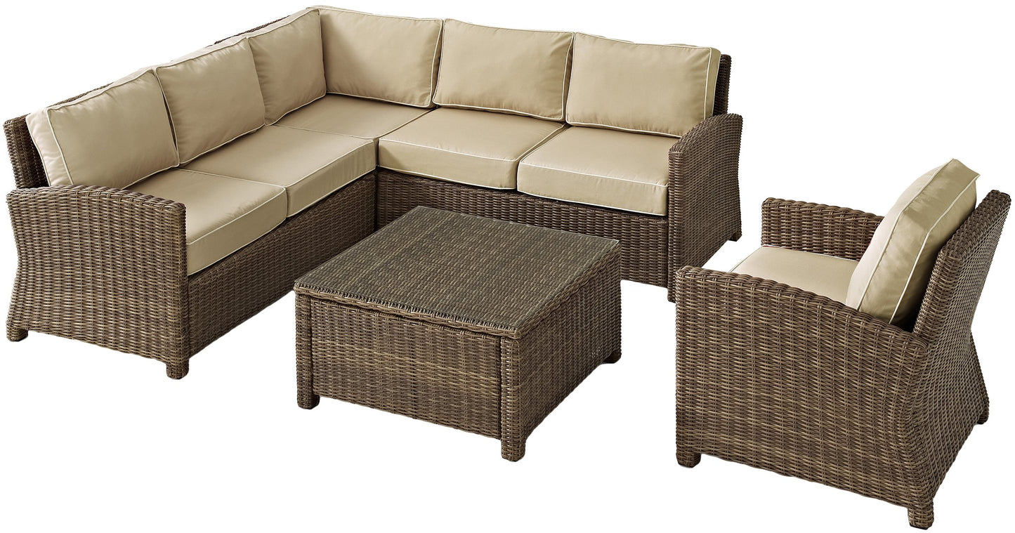 Patio Furniture Sets | CasaFoyers Bradenton Collection | All-Weather Wicker Sectional | Modular Design | UV Resistant Cushions | Steel Frames | casafoyer.myshopify.com