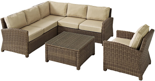 Patio Furniture Sets | CasaFoyers Bradenton Collection | All-Weather Wicker Sectional | Modular Design | UV Resistant Cushions | Steel Frames | casafoyer.myshopify.com
