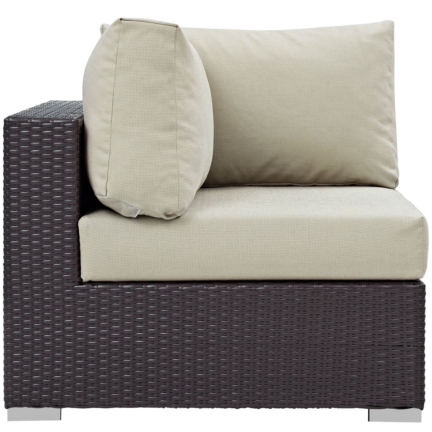 Patio Furniture Sets | Convene Outdoor Sectional Corner Chair | Durable Rattan & Aluminum Frame | Weather-Resistant Cushions | Ideal for Patio, Backyard, Poolside | casafoyer.myshopify.com
