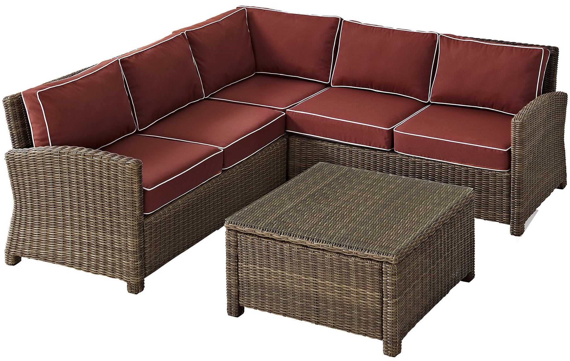 Patio Furniture Sets | CasaFoyers Bradenton Collection | All-Weather Wicker Sectional | Modular Design | Sturdy Steel Frames | UV/Fade Resistant Cushions | casafoyer.myshopify.com
