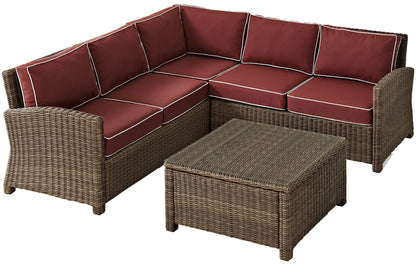 Patio Furniture Sets | CasaFoyers Bradenton Collection | All-Weather Wicker Sectional | Modular Design | Sturdy Steel Frames | UV/Fade Resistant Cushions | casafoyer.myshopify.com