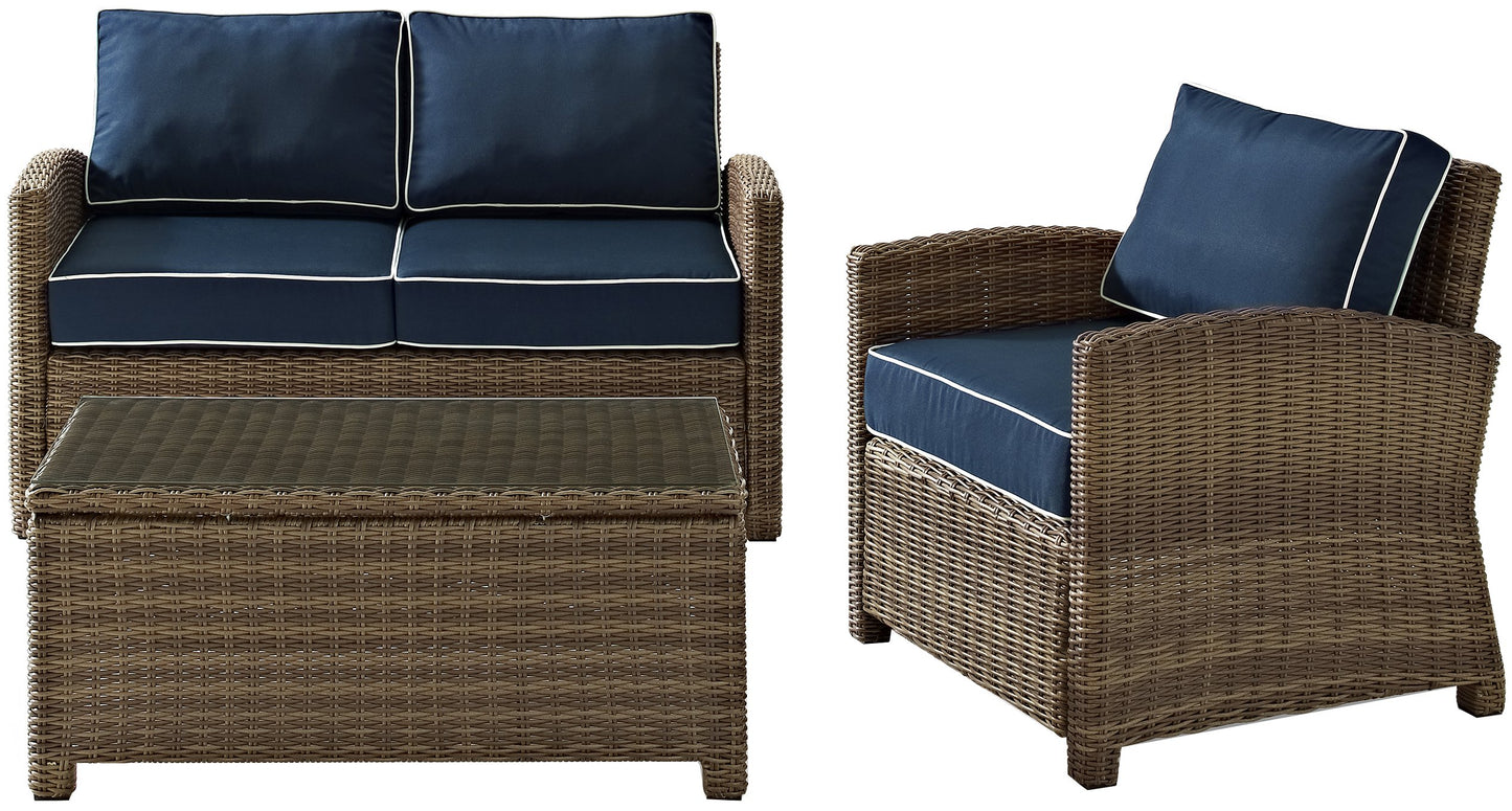 Chair | CasaFoyers Bradenton Collection | Exquisite Outdoor Wicker Seating Set | Loveseat, Arm Chair & Glass Top Table | Elegant, Durable & UV Resistant | casafoyer.myshopify.com