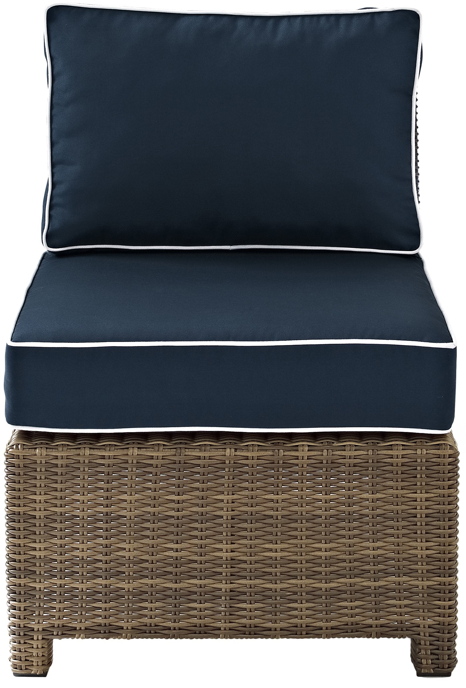 Patio Furniture Sets | CasaFoyers Bradenton Collection | Outdoor Wicker Sectional | Navy Cushions | Flexible, Durable, and Stylish Seating for Outdoor Entertainment | casafoyer.myshopify.com