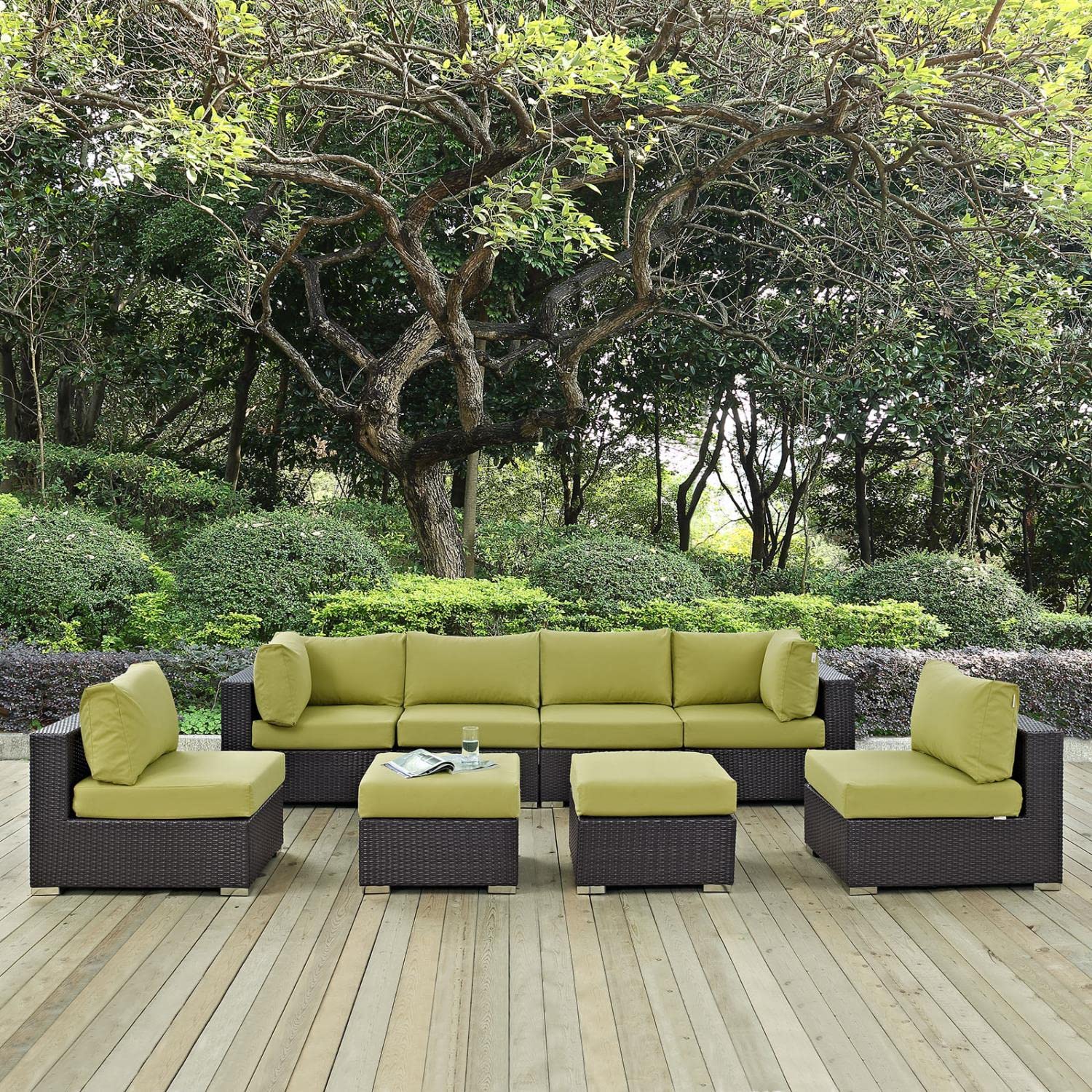 kitchen and dining room sets | CasaFoyer Convene Outdoor Sectional Set | Durable Rattan Weave | Weather-Resistant Cushions | Versatile Design | Ideal for Patio, Backyard, Poolside | casafoyer.myshopify.com