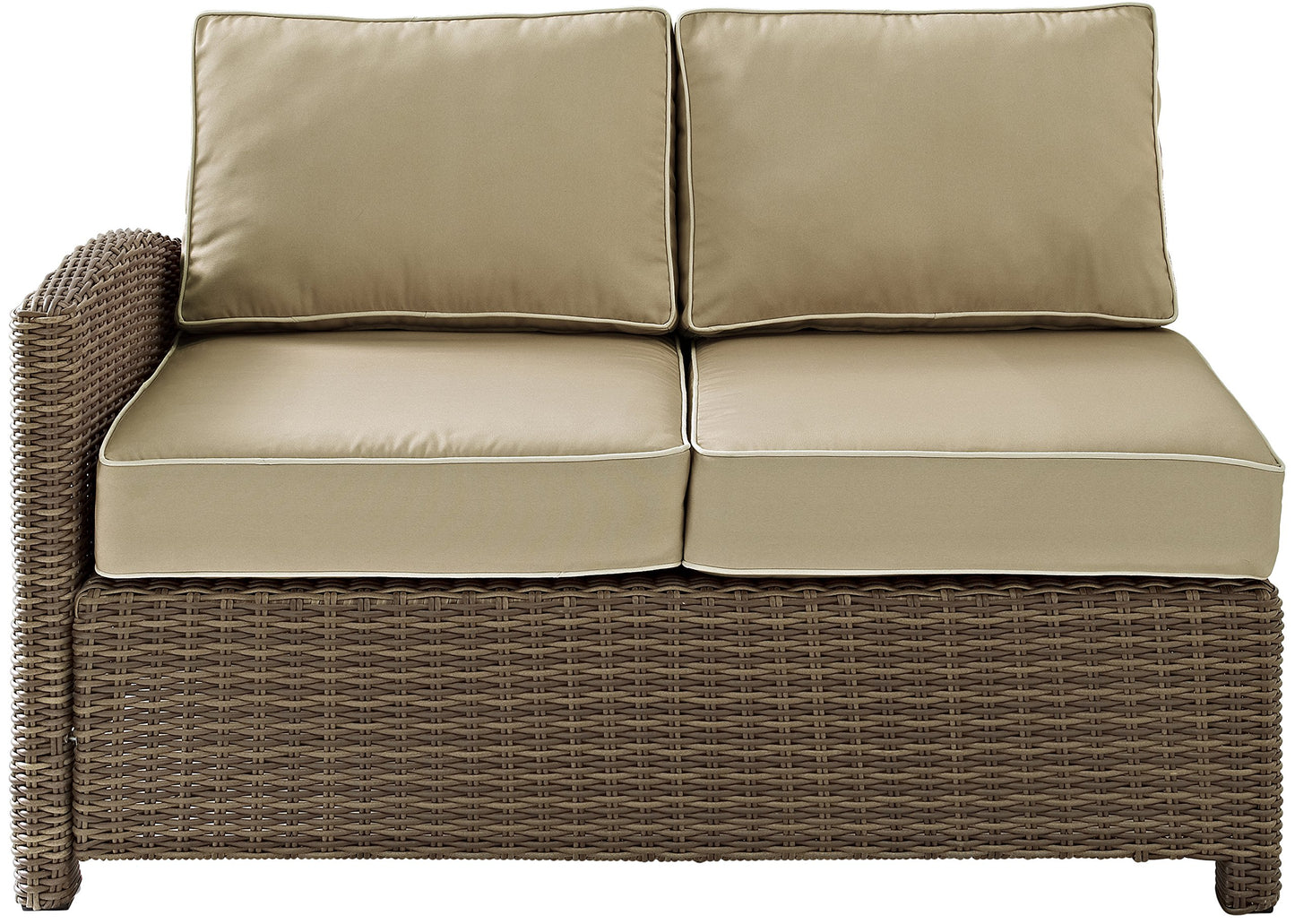 Patio Furniture Sets | CasaFoyers Bradenton Collection | All-Weather Wicker Sectional | Customizable & UV Resistant | Sand Cushions | casafoyer.myshopify.com
