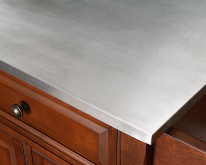 TABLE | Solid Hardwood Kitchen Island | Raised Panel Doors | Drawers | Adjustable Shelves | Durable & Stylish | Ample Storage | Vintage Mahogany Finish | casafoyer.myshopify.com