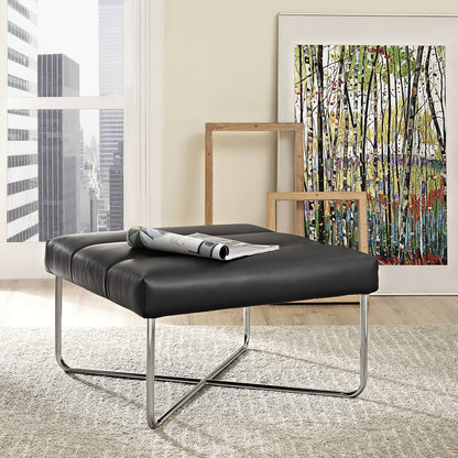 ottomans | CasaFoyer Reach Lounge Chair & Ottoman Set | Supreme Comfort | Plush Cushions | Vertical Head Support | Polished Steel Base | Modern Living Room Furniture | Includes Reach Ottoman | casafoyer.myshopify.com