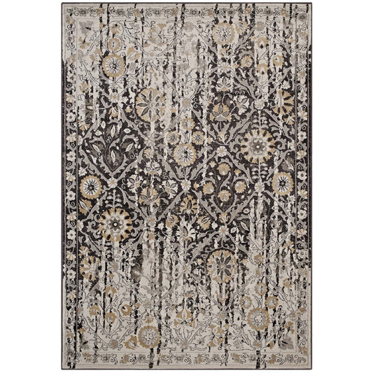 Carpet & Rugs | CasaFoyer Ganesa Distressed Diamond Floral Lattice Area Rug | Durable | Elegant Design | 8x10 | Stain-Resistant | Easy to Maintain | Ideal for High Traffic Areas | Multiple Room Use | casafoyer.myshopify.com