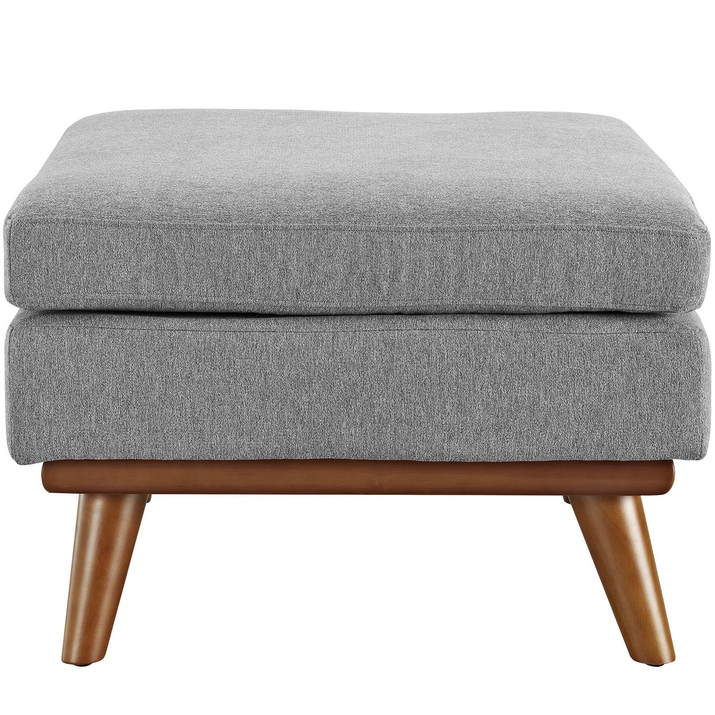 ottomans | CasaFoyer Engage Ottoman | Curved Design | Plush & Relaxing | Sturdy Rubberwood Frame | Expectation Gray | casafoyer.myshopify.com