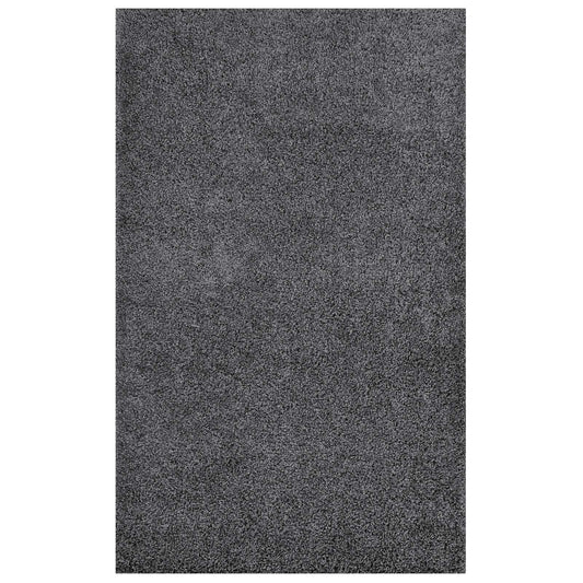 area rugs | CasaFoyer Enyssa Solid Shag Area Rug | Durable Polypropylene | Non-Shedding | Stain Resistant | 5x8 Dark Gray | casafoyer.myshopify.com