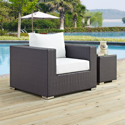 executive chairs | CasaFoyer Convene Outdoor Sectional Arm Chair | Durable Rattan & Aluminum Frame | All-Weather Cushions | Customizable Patio Furniture | casafoyer.myshopify.com