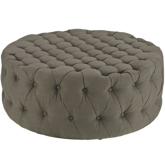 ottomans | CasaFoyer Amour Round Ottoman | Elegant Tufted Design | Comfortable & Durable | Perfect for Home or Office | Includes One Ottoman | casafoyer.myshopify.com