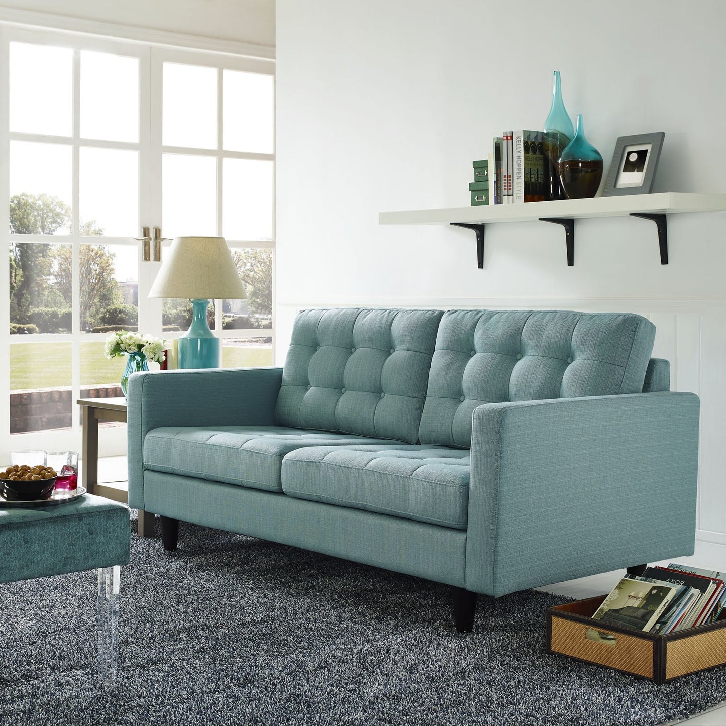 ottomans | CasaFoyer Empress Loveseat | Tufted Buttons | Luxurious Cushions | Regal Armrests | Sturdy Legs with Floor Protection | Lavishly Gratifying Upholstery | casafoyer.myshopify.com
