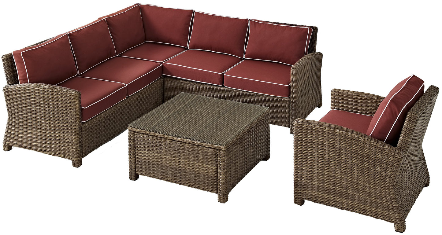 Patio Furniture Sets | CasaFoyers Bradenton Collection | All-Weather Wicker Sectional - Modular Design | Sturdy Steel Frames | UV/Fade Resistant Cushions | casafoyer.myshopify.com