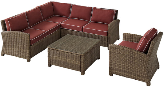Patio Furniture Sets | CasaFoyers Bradenton Collection | All-Weather Wicker Sectional - Modular Design | Sturdy Steel Frames | UV/Fade Resistant Cushions | casafoyer.myshopify.com
