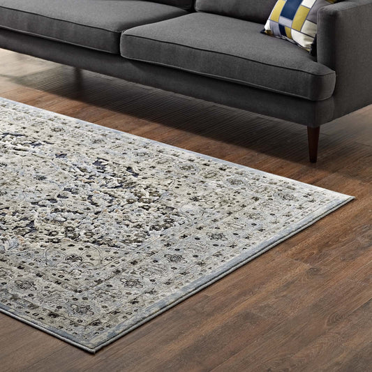 area rugs | CasaFoyer Elqenna Distressed Vintage Floral Turkish Area Rug | Durable Polypropylene | Stain Resistant | Gripping Rubber Bottom | Elegant Design | Easy to Maintain | Ideal for High Traffic Areas | casafoyer.myshopify.com