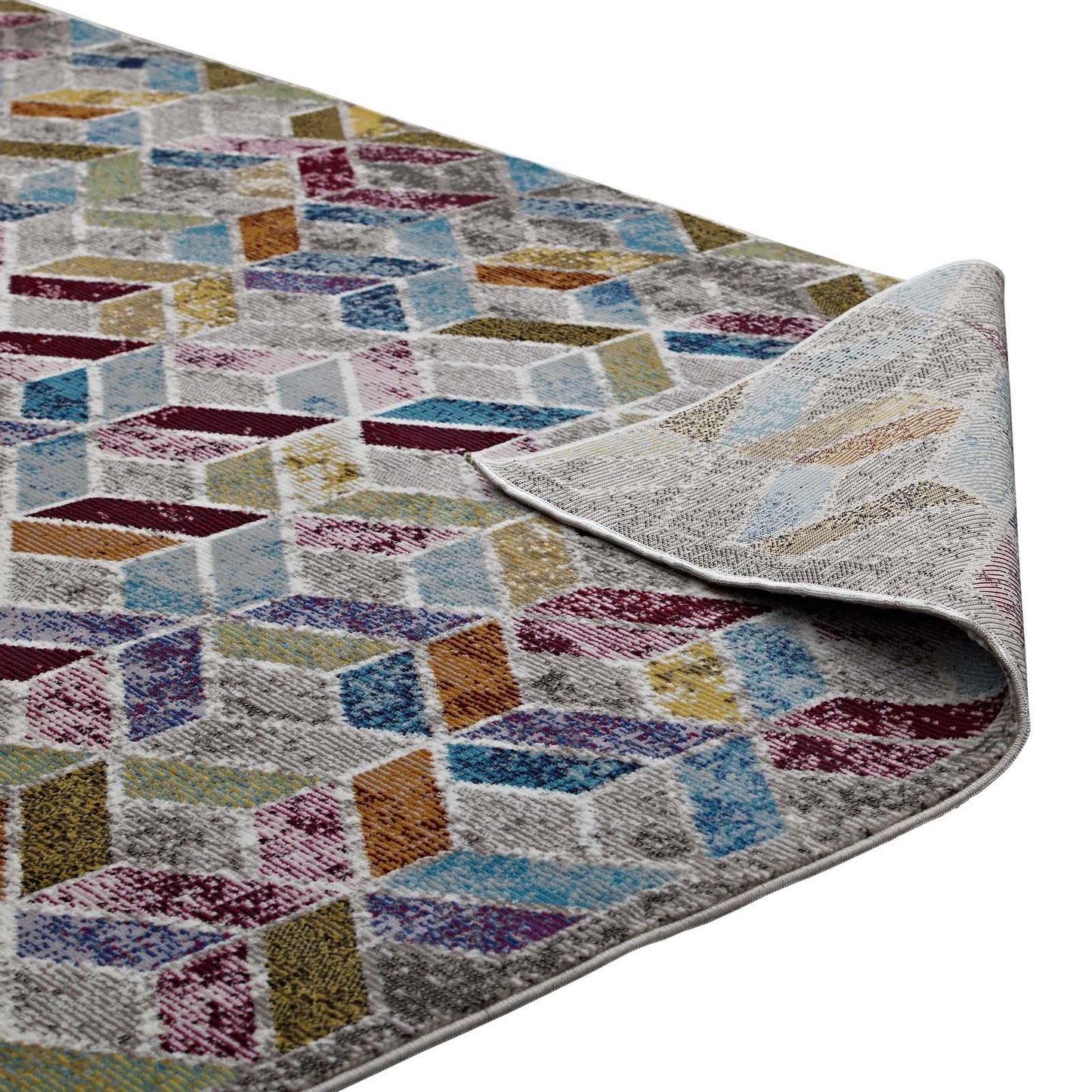Carpet & Rugs | CasaFoyer Laleh Geometric Mosaic Area Rug | Modern Design | Durable Polypropylene | Non-Shedding | Stain-Resistant | 4x6 Size | casafoyer.myshopify.com