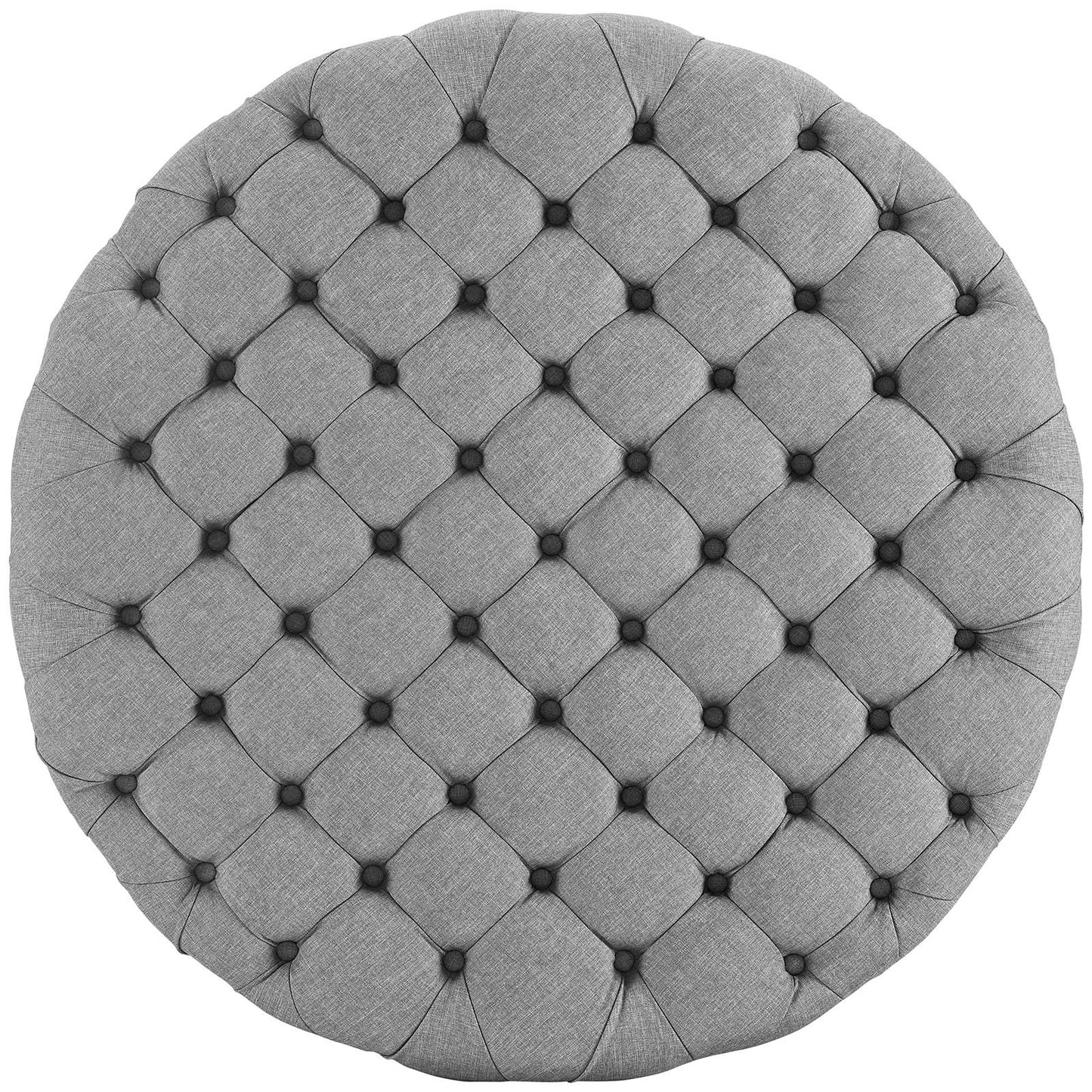 ottomans | CasaFoyer Amour Round Ottoman | Elegant Tufted Design | Plush Foam Padding | High-Quality Fabric Upholstery | Stylish & Functional | Set of 1 | casafoyer.myshopify.com