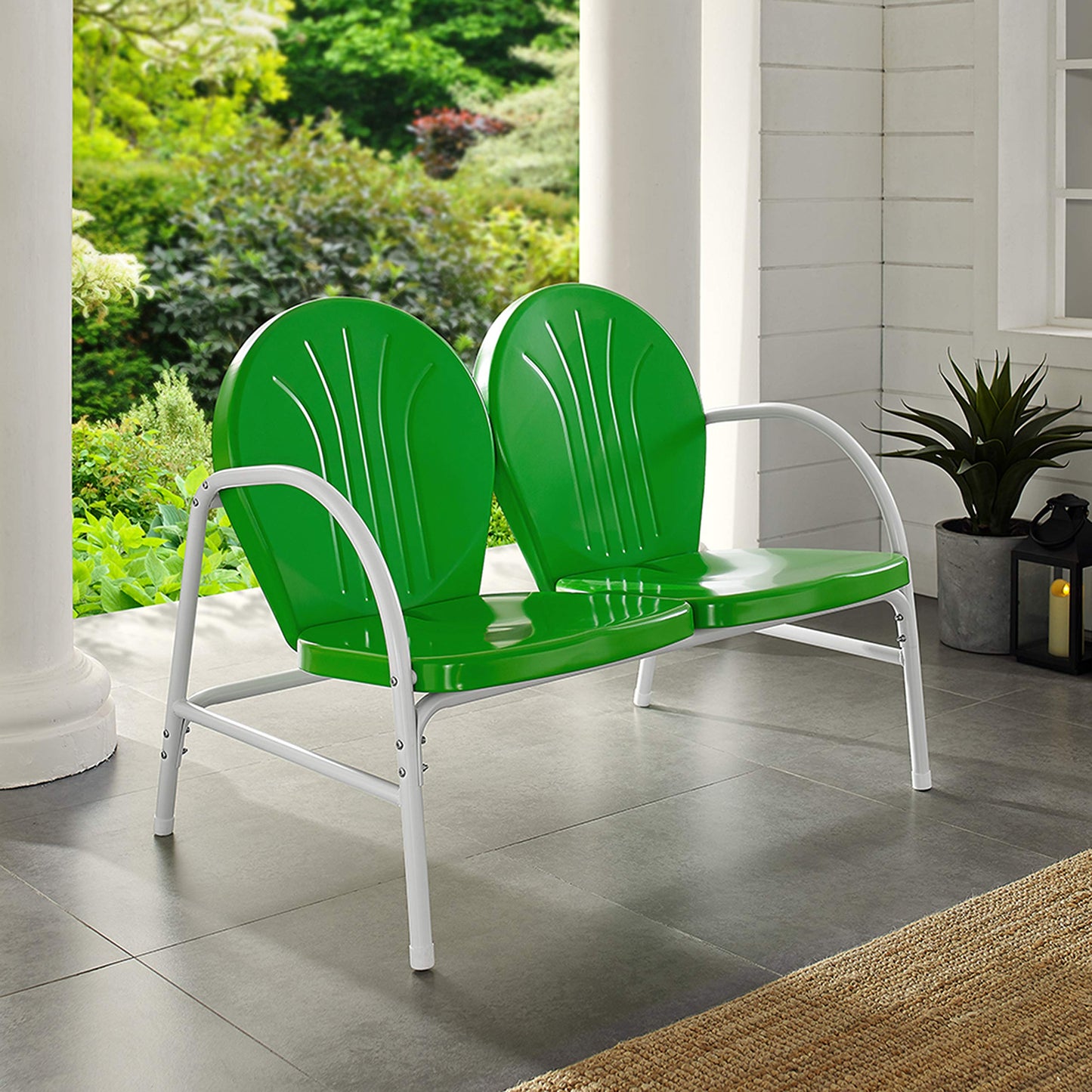 Sofa & chair Sets | Griffith Metal Outdoor Loveseat | Nostalgic Design | Durable Steel | Scorching Summer Resistant | casafoyer.myshopify.com