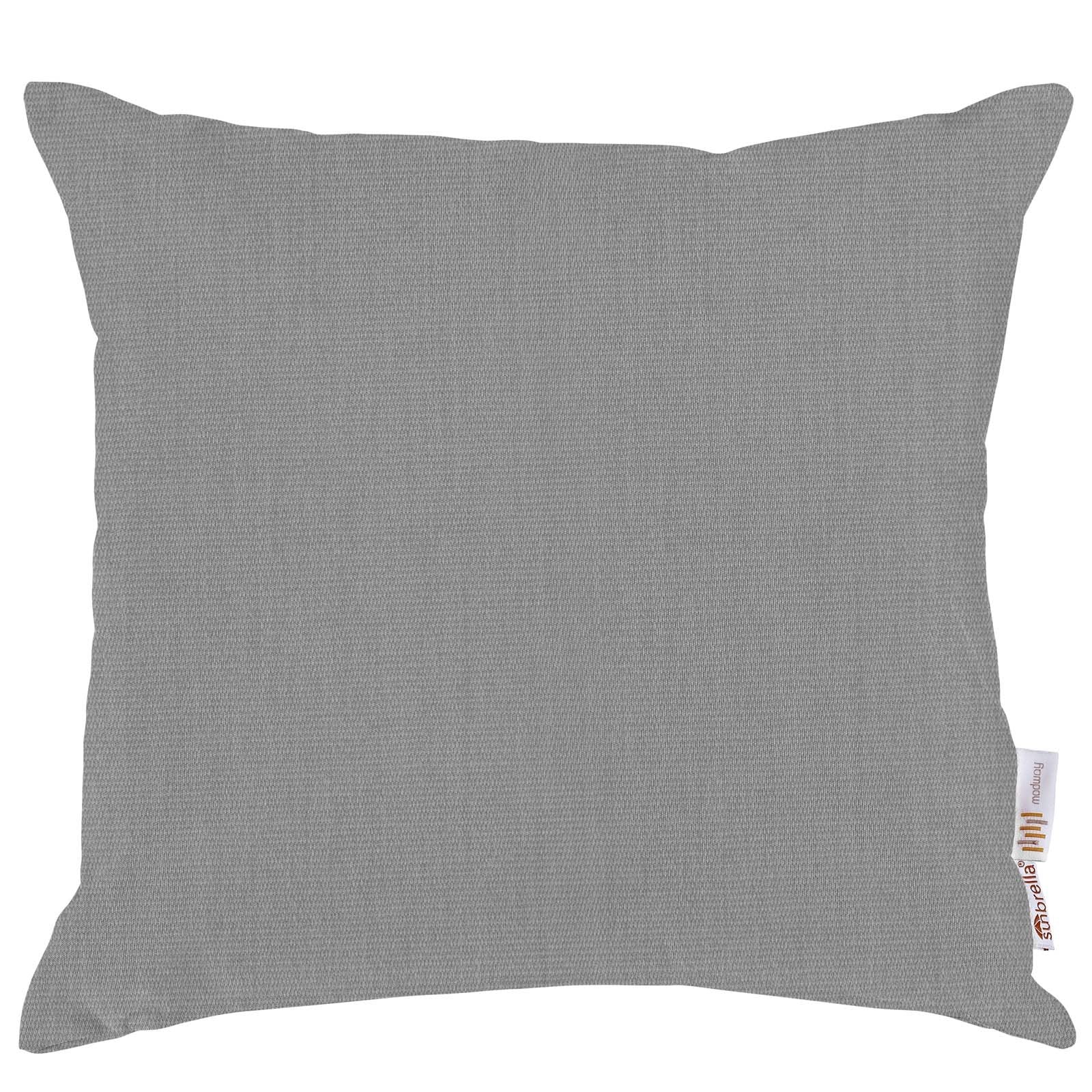 Throw Pillow | Summon Outdoor Indoor All-Weather Decor Throw Pillow | Luxurious Sunbrella Fabric | UV Protection | Perfect Addition to Outdoor Sectional | Gray | casafoyer.myshopify.com