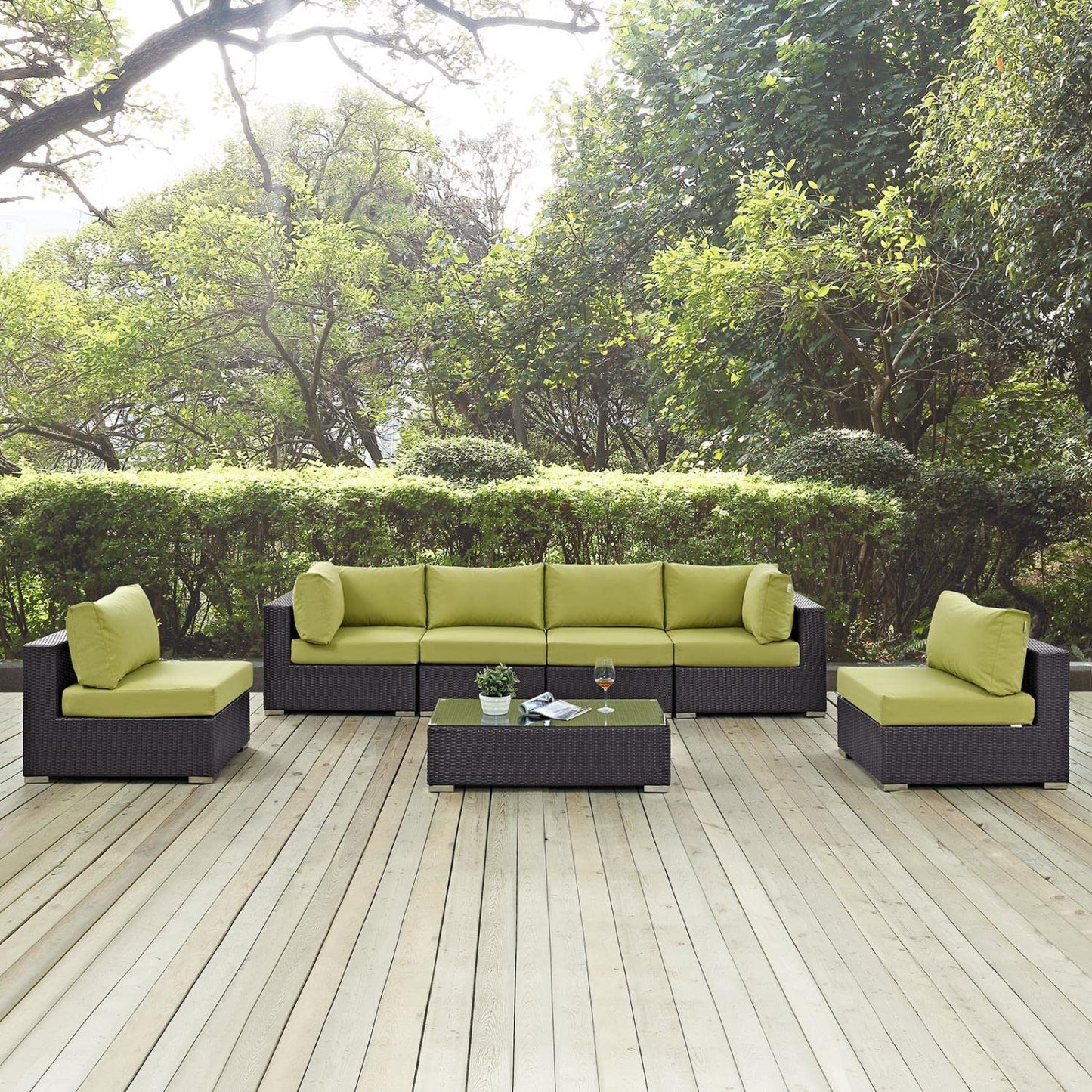 kitchen and dining room sets | CasaFoyer Convene Outdoor Sectional Set | Durable Rattan Weave | Weather-Resistant Cushions | 10 Piece Patio Furniture | casafoyer.myshopify.com