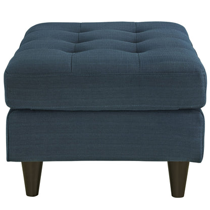 ottomans | CasaFoyer Empress Mid-Century Style Ottoman | Exquisite Beauty | Luxurious Fabric Upholstery | Plush Foam Padding | Stained Hardwood Legs | casafoyer.myshopify.com