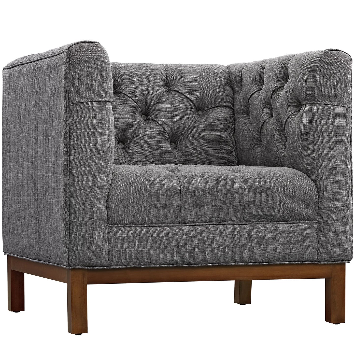 home office desk chairs | CasaFoyer Panache Collection | Tufted Button Armchairs | Vintage Elegance & Cozy Sophistication | Solid Wood Legs & Premium Fabric Upholstery | Set of 2 | casafoyer.myshopify.com