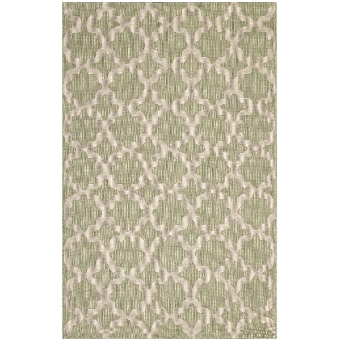 Carpet & Rugs | CasaFoyer Cerelia Moroccan Trellis Indoor/Outdoor Area Rug | Durable, Soft, All-Weather | Fade-Resistant | 5x8 | Beige/Light Green | casafoyer.myshopify.com