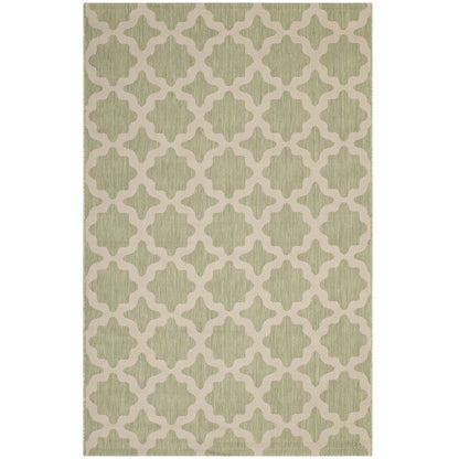 Carpet & Rugs | CasaFoyer Cerelia Moroccan Trellis Indoor/Outdoor Area Rug | Durable, Soft, All-Weather | Fade-Resistant | 5x8 | Beige/Light Green | casafoyer.myshopify.com