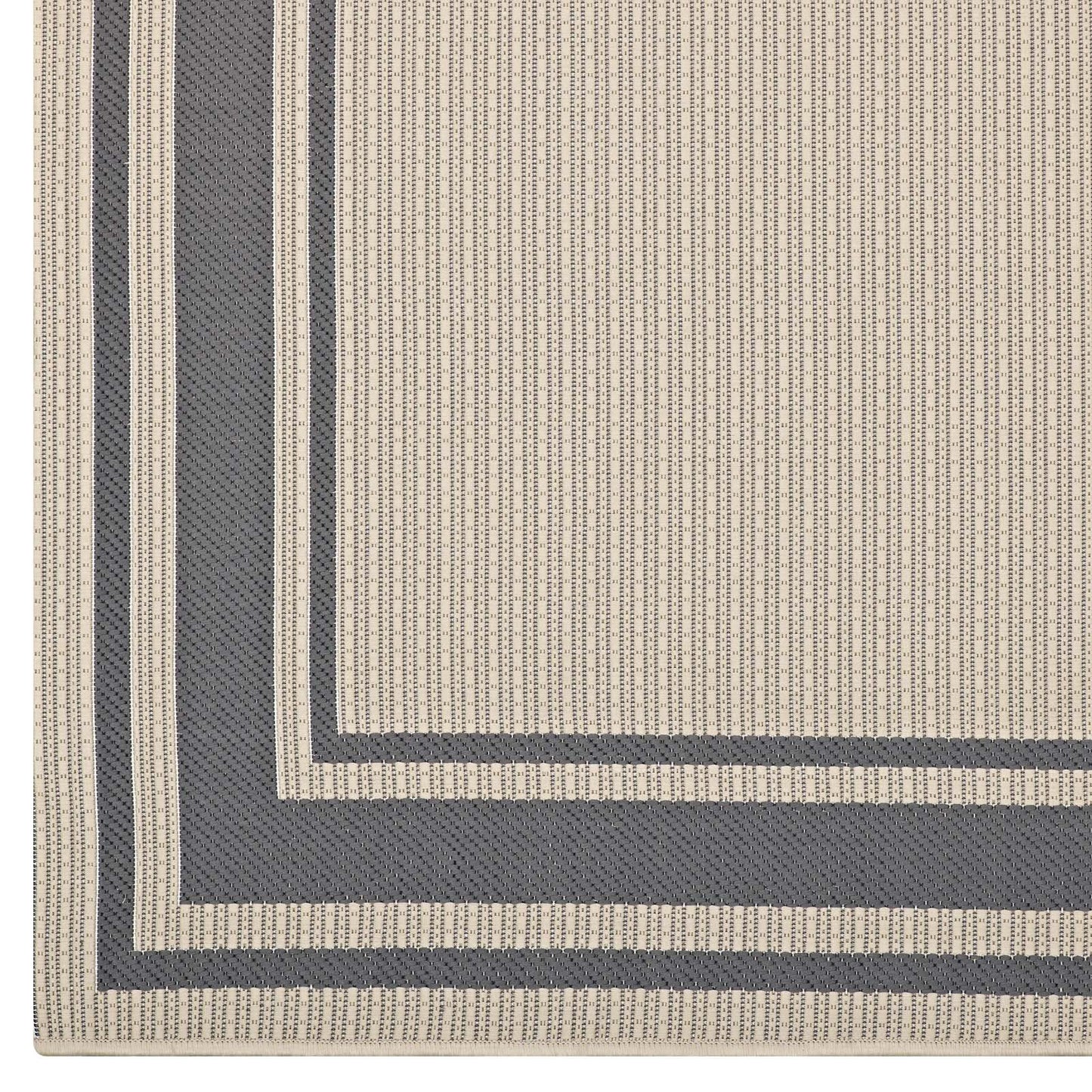 Carpet & Rugs | CasaFoyer Rim Solid Border Borderline Indoor/Outdoor Area Rug | Durable, Soft, Fade & Stain Resistant | 8x10 | Gray/Beige | casafoyer.myshopify.com